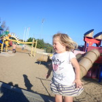 Great playground - she didn't stop moving